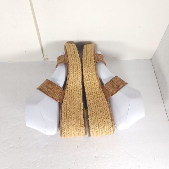 Sam Edelman Women's Chase US 7,5 Eggshell Raffia Espadrille Wedge Sandals - Picture 12 of 15